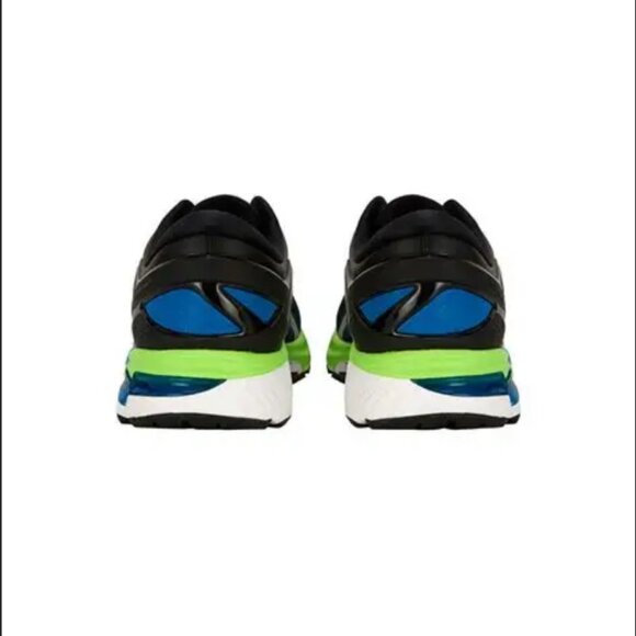 Asics Gel Kayano 26 Mens 11.5 US Black Electric Blue Green White 1011A541-003 - Picture 8 of 12